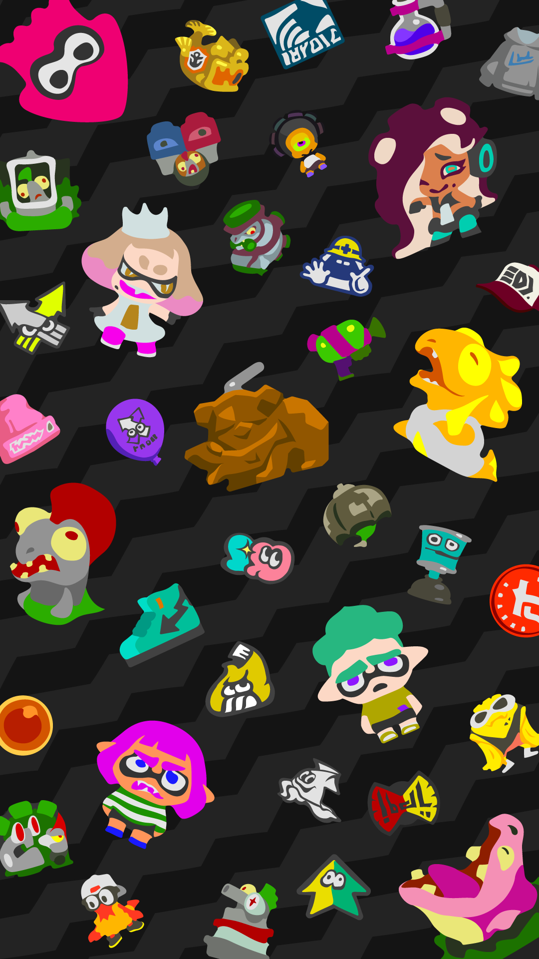 Splatnet2 Gave Out A Phone Background 1080x19 I Made A 19x1080 Version For Desktop If You Guys Want It I Didn T Just Rotate It That Would Look Bad R Splatoon